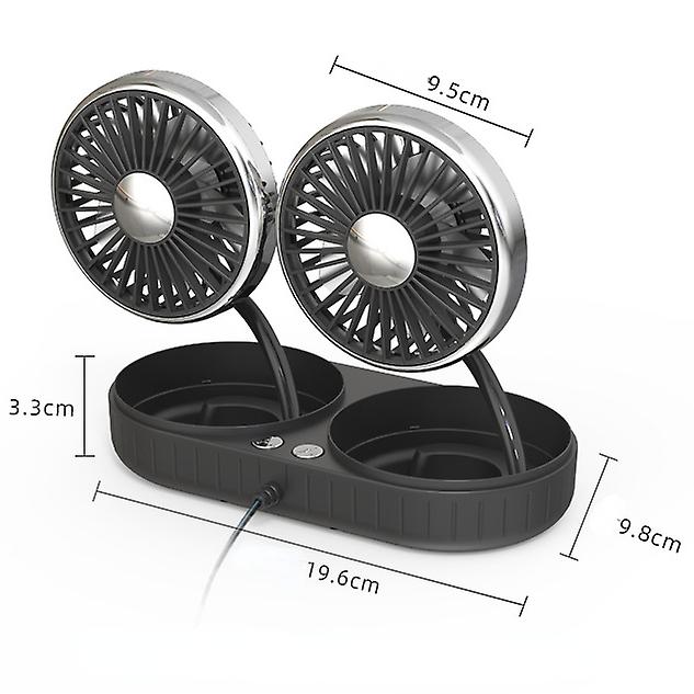 Double-headed Hose Small Fan Usb Car Car Interior Creative