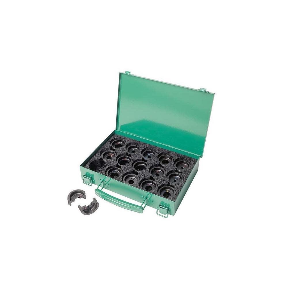 Greenlee Aluminum Hex Die Kit for 6 Ton Greenlee Crimper