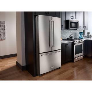 KitchenAid 25.2 cu. ft. French Door Refrigerator in Stainless Steel KRFF305ESS