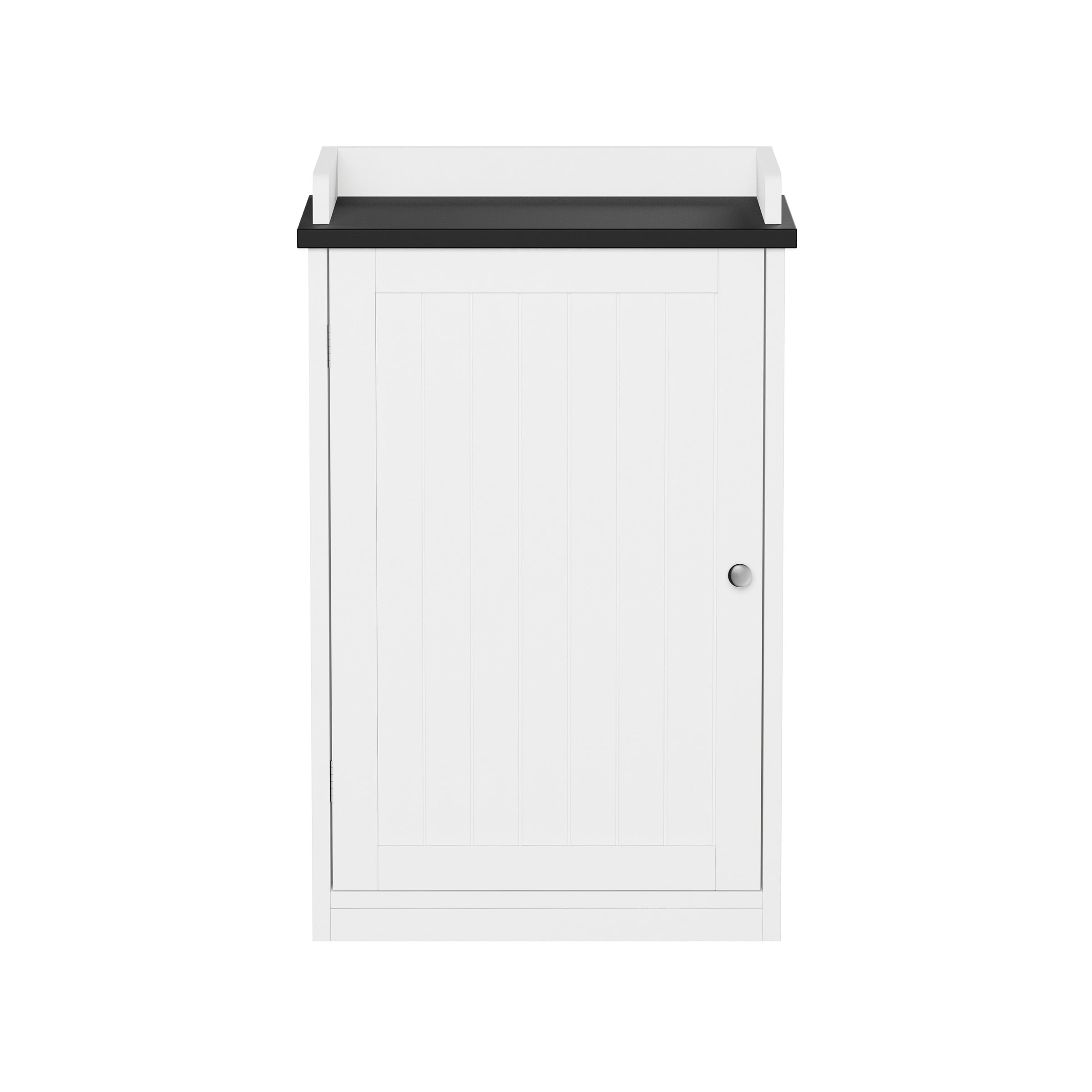 Somerset Home Bathroom Cabinet – Floor Cupboard for Storage (White)