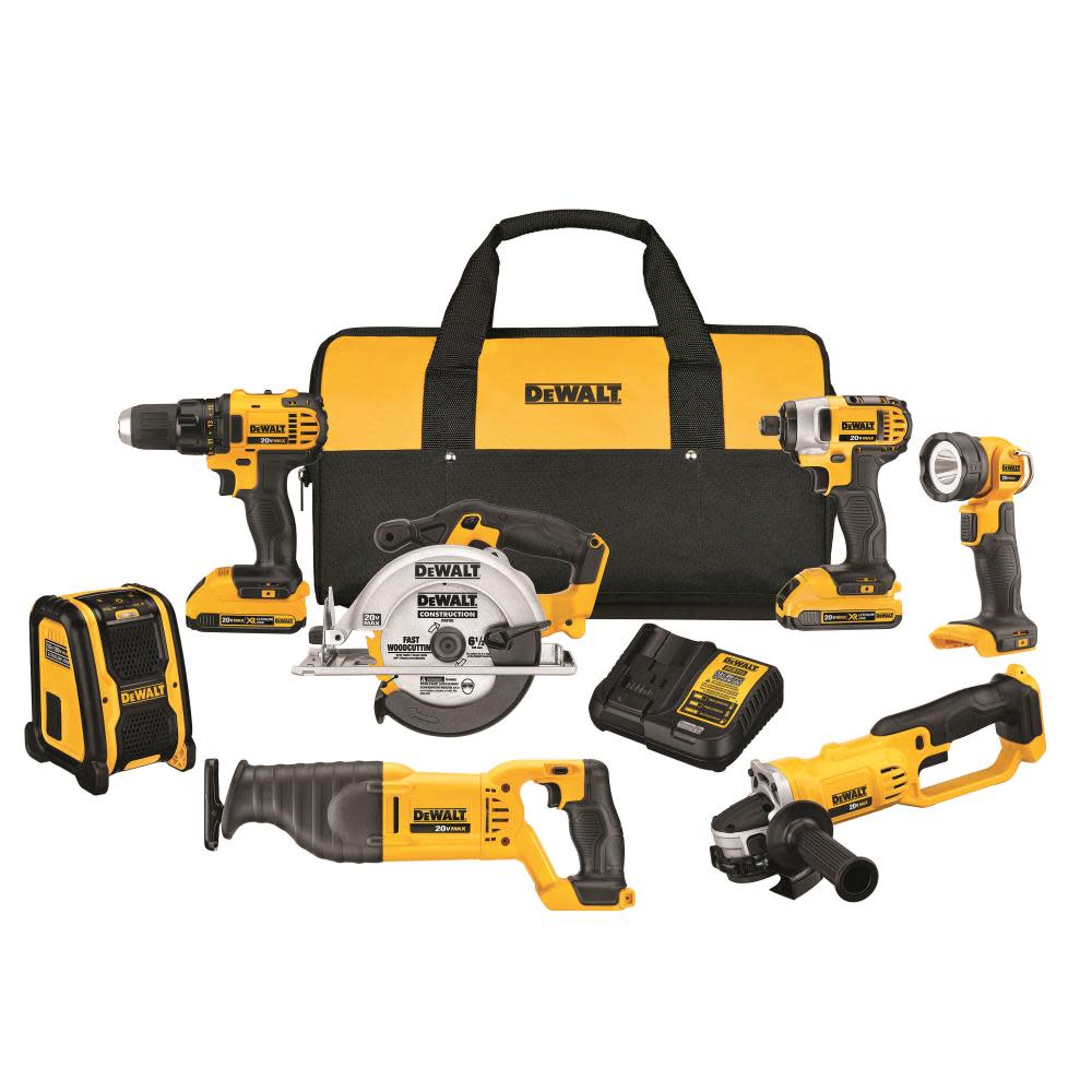 DEWALT 20 V MAX Compact 7 Tool Combo Ki DCK720D2 from DEWALT