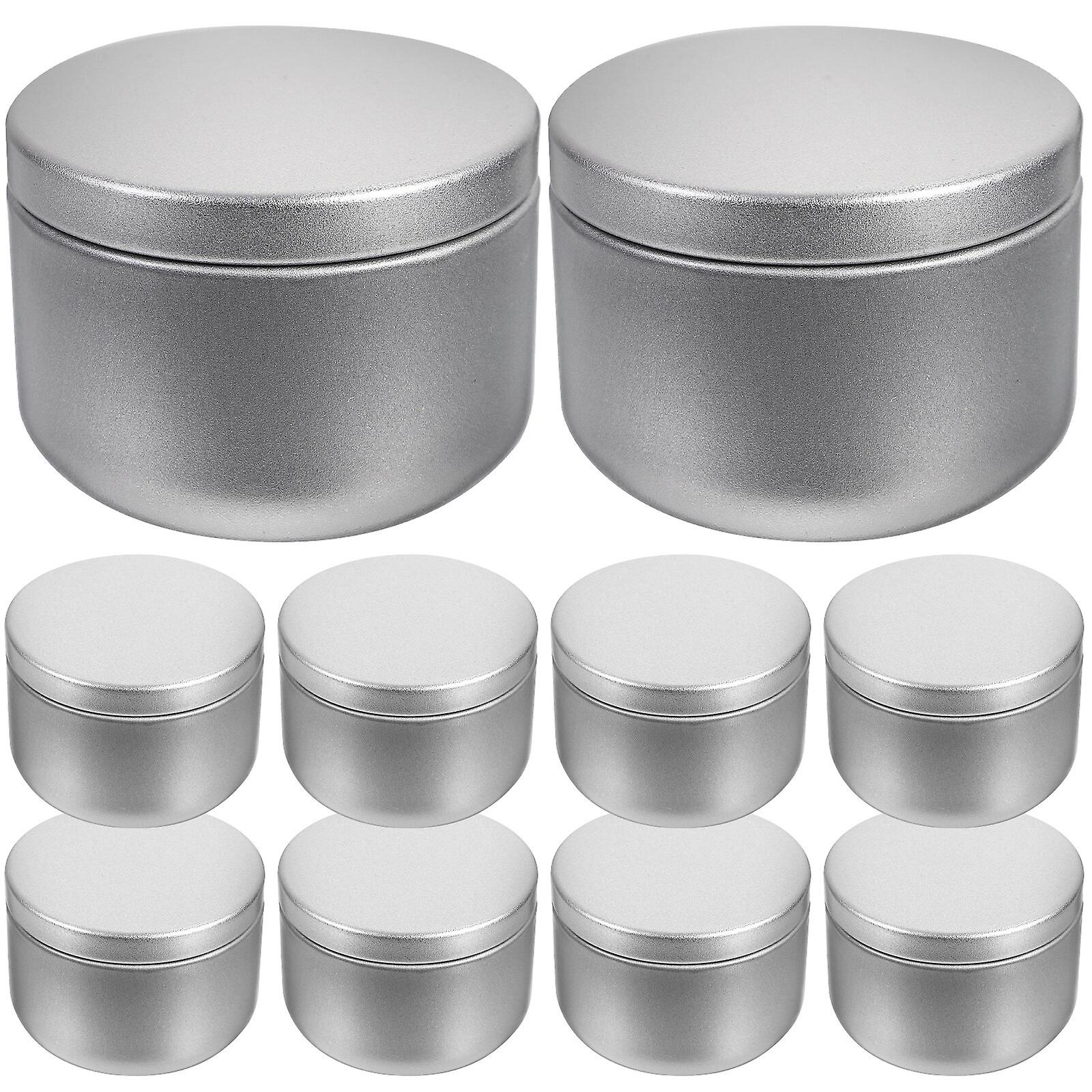 10pcs Tinplate Sealing Can Sealing Storage Jar Loose Tea Sea Can Sea Storage Holder