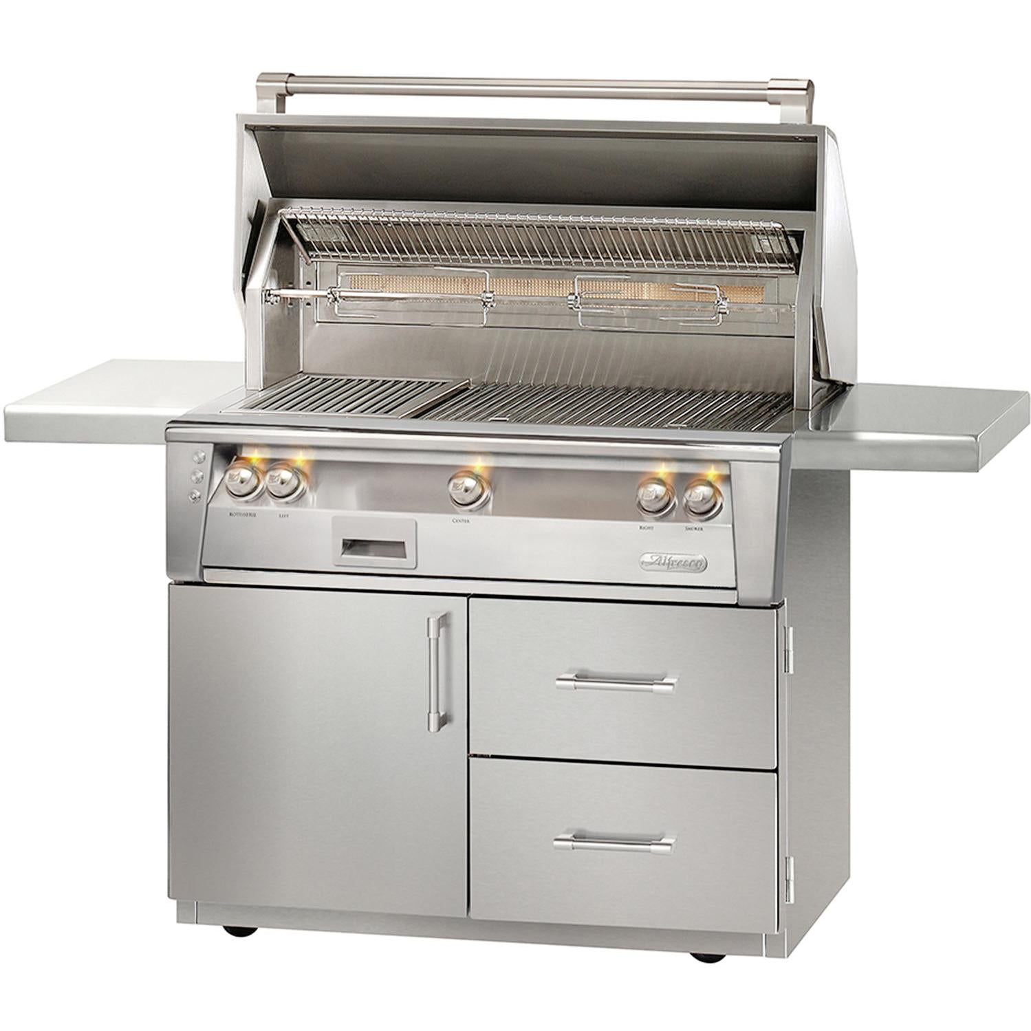 Alfresco 42 Portable Outdoor Grills On A Cart ALXE-42