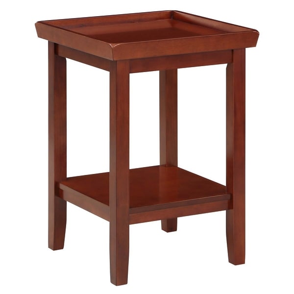 Porch and Den Luxembourg Rubberwood End Table