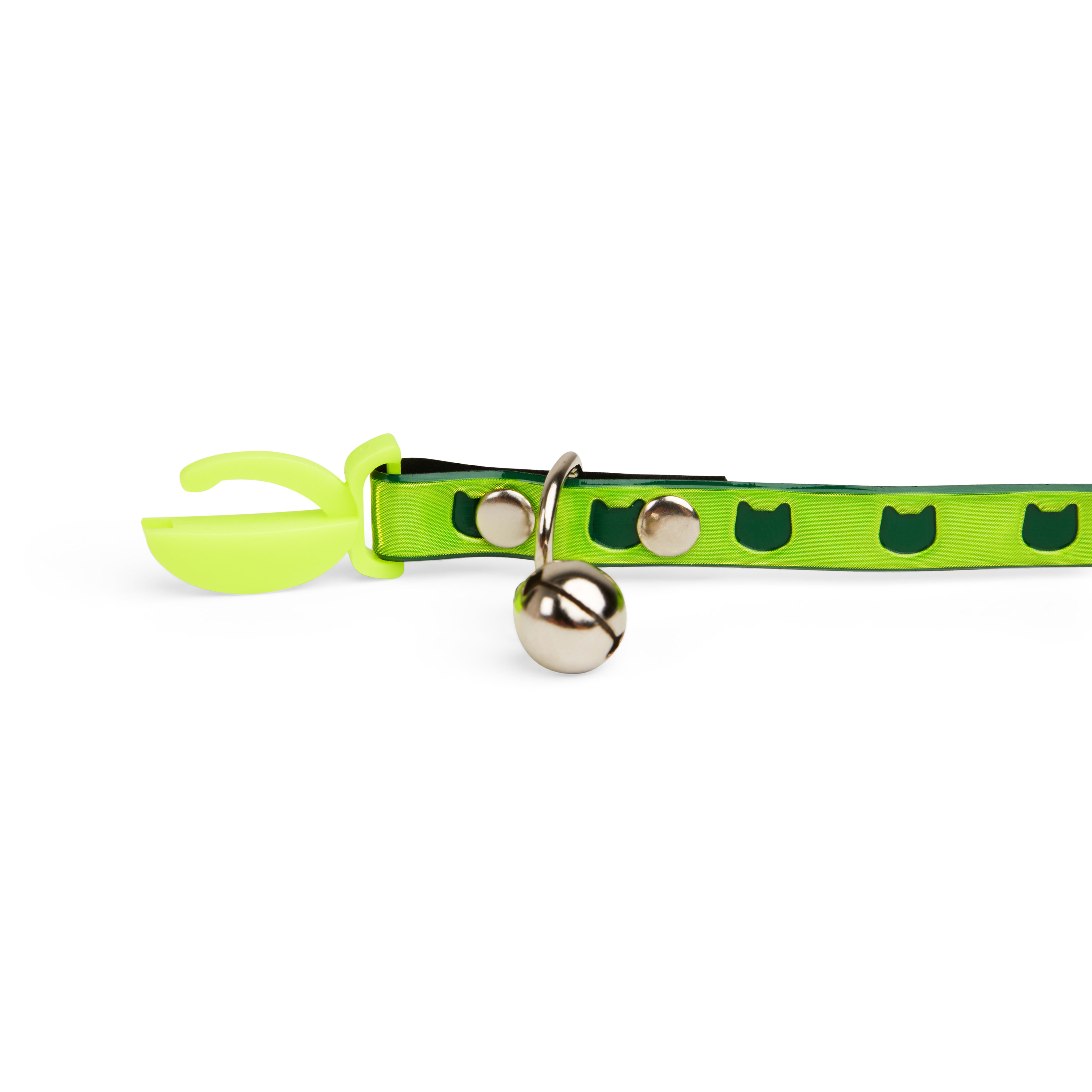 YOULY Neon Yellow Reflective Cat Collar， Large