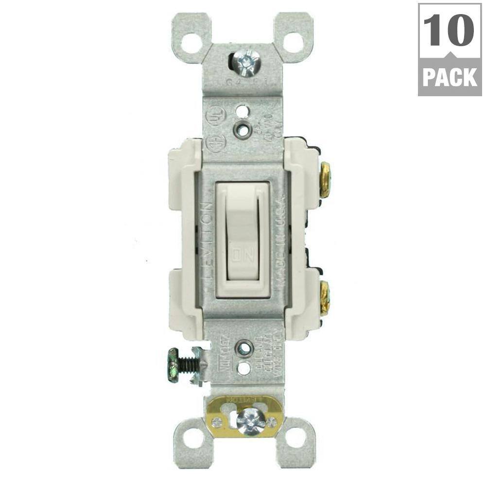 Leviton 15 Amp Preferred Switch White (10-Pack) M52-RS115-2WM