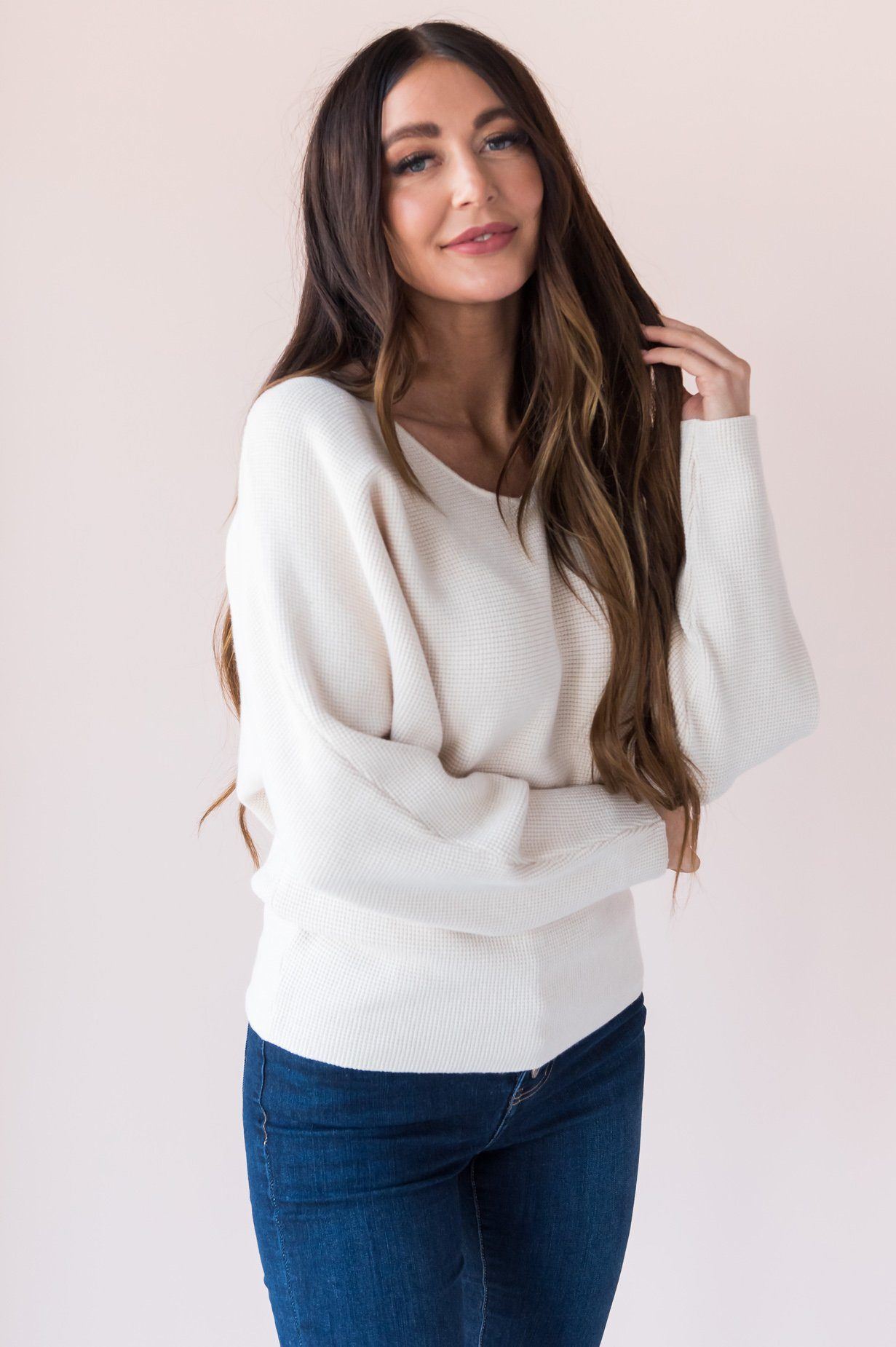 The Simple Hello Modest Sweater