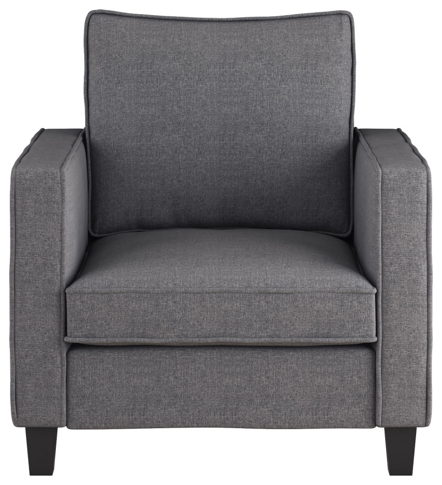 CorLiving Georgia Fabric Loveseat Sofa and Accent Chair Set 2pcs   Transitional   Living Room Furniture Sets   by CorLiving Distribution LLC  Houzz