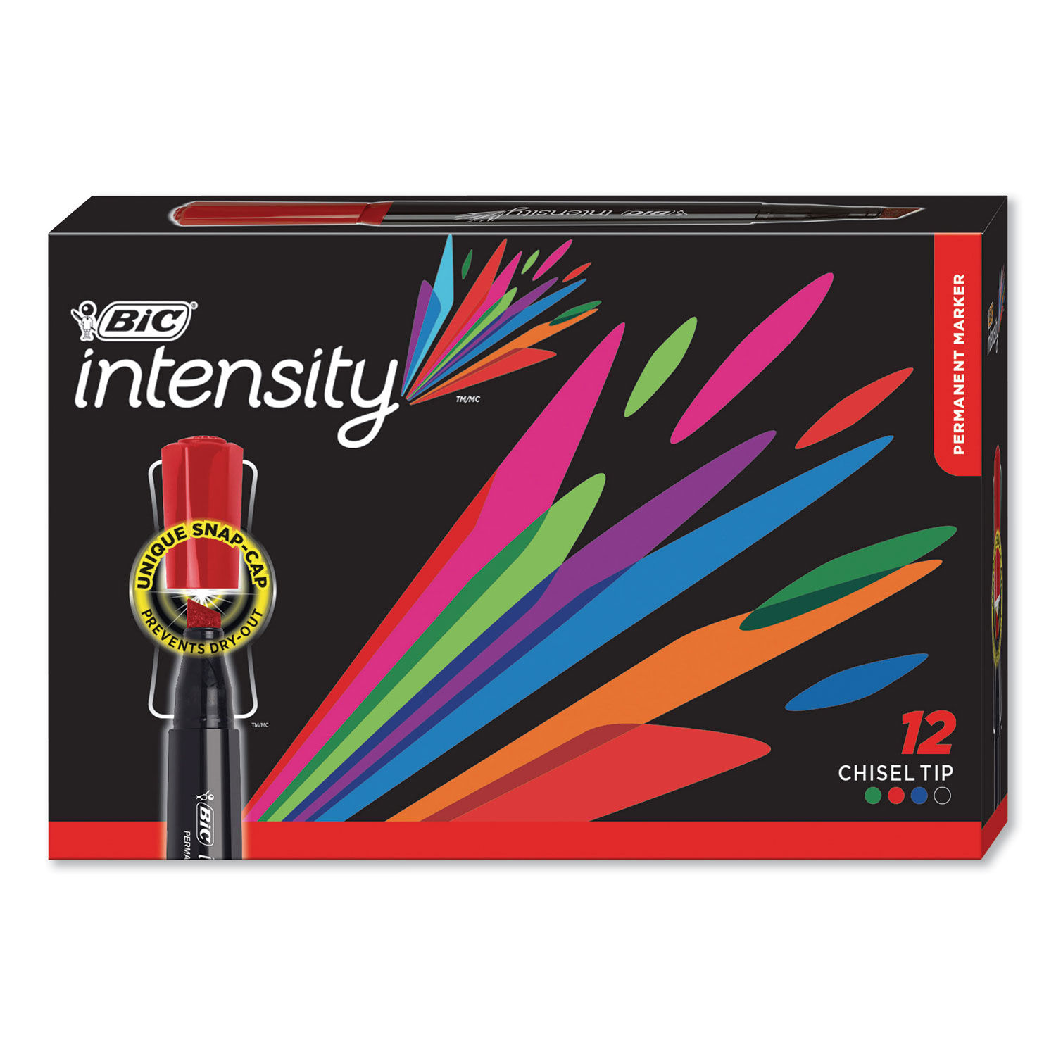 Intensity Chisel Tip Permanent Marker by BICandreg; BICGPMM11AST