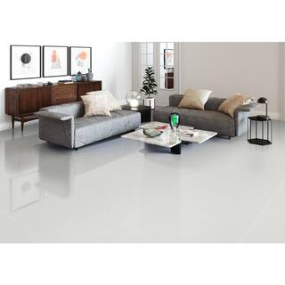 MSI Glacier Peak 32 in. x 32 in. Polished Porcelain Stone Look Floor and Wall Tile (14.22 sq. ft.Case) NHDGLAPEA3232P