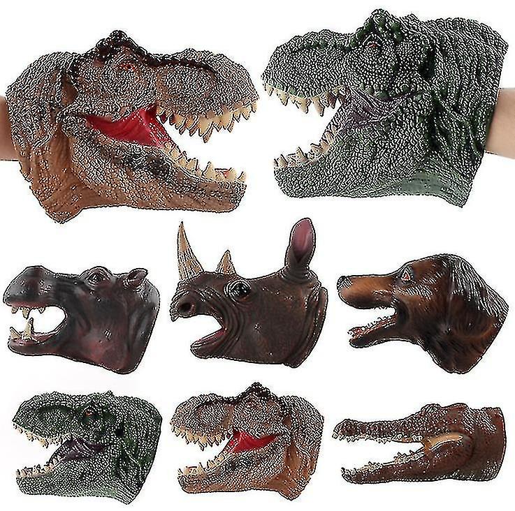 Animal Head Hand Puppet Figure Toy Gloves For Children Dinosaur Hand Puppet Toy