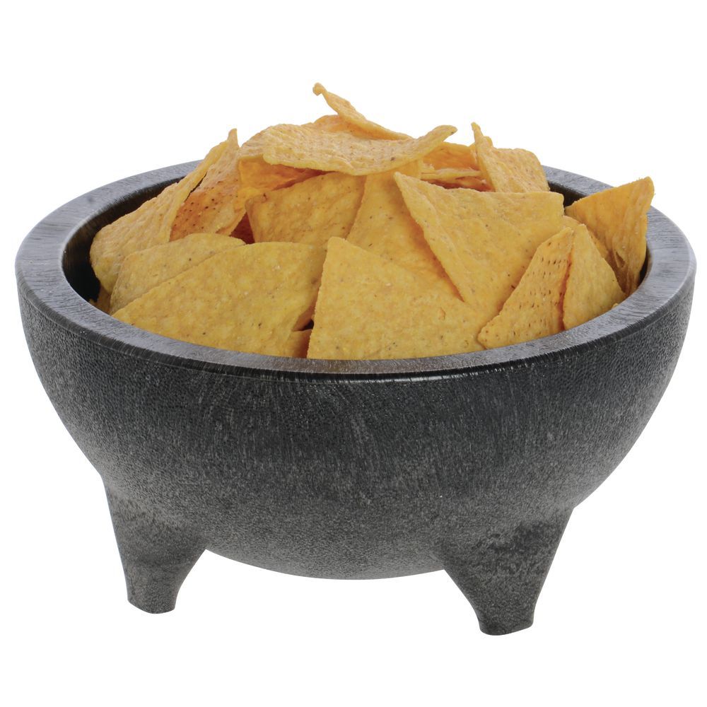 HUBERT® Black Molcajete Dish 56 oz Polypropylene 8.75