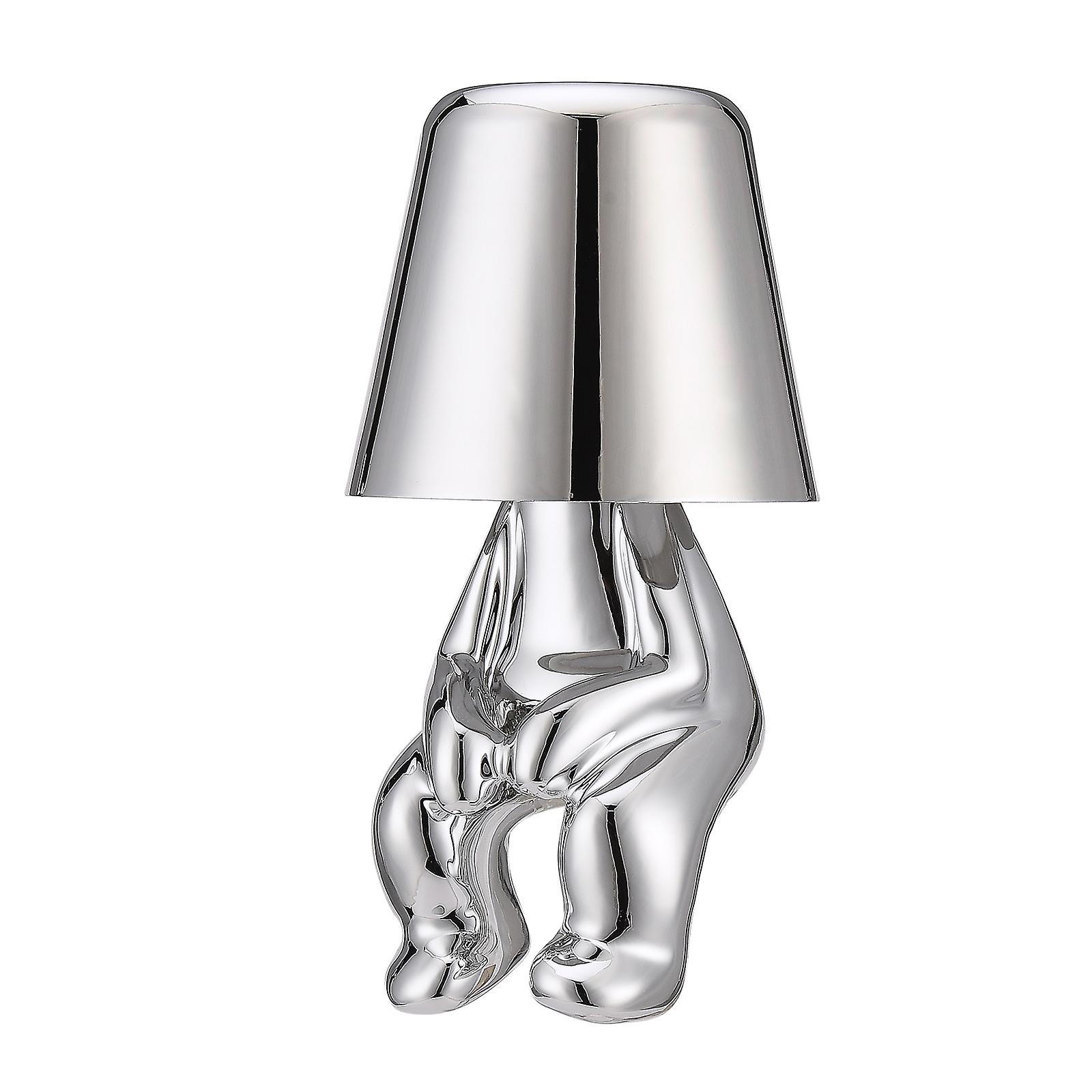 Creative Silver Mr-when Bedside/living Room Decorative Table Lamp