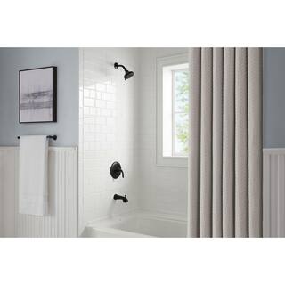 Glacier Bay Irena Single-Handle 6-Spray Tub and Shower Faucet in Matte Black (Valve Included) HD873X-8E10H