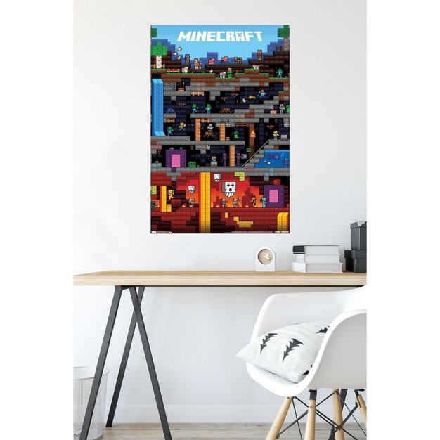 Trends International Minecraft Worldly Unframed Wall Poster Prints