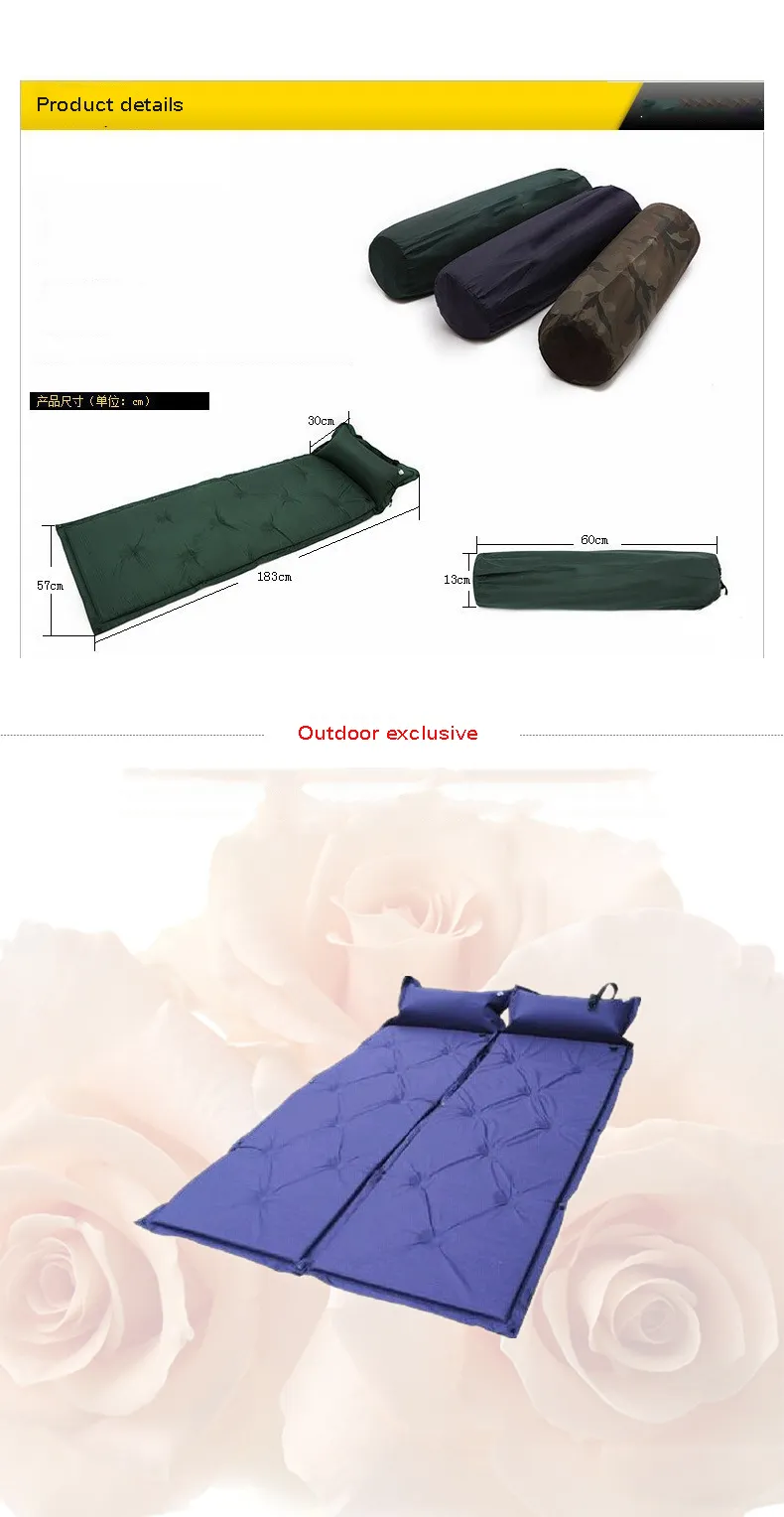 High quality soft outdoor camping mattress air bed mattress outdoor car air mattress bed