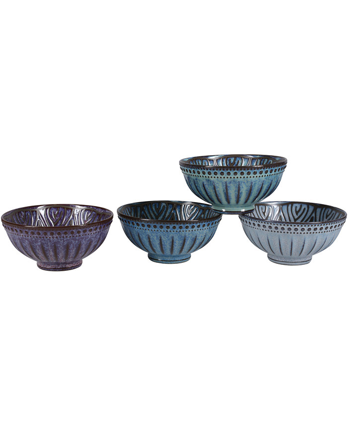 BIA Cordon Bleu Set of Four Ooh La La Sheridan Bowls 10 oz