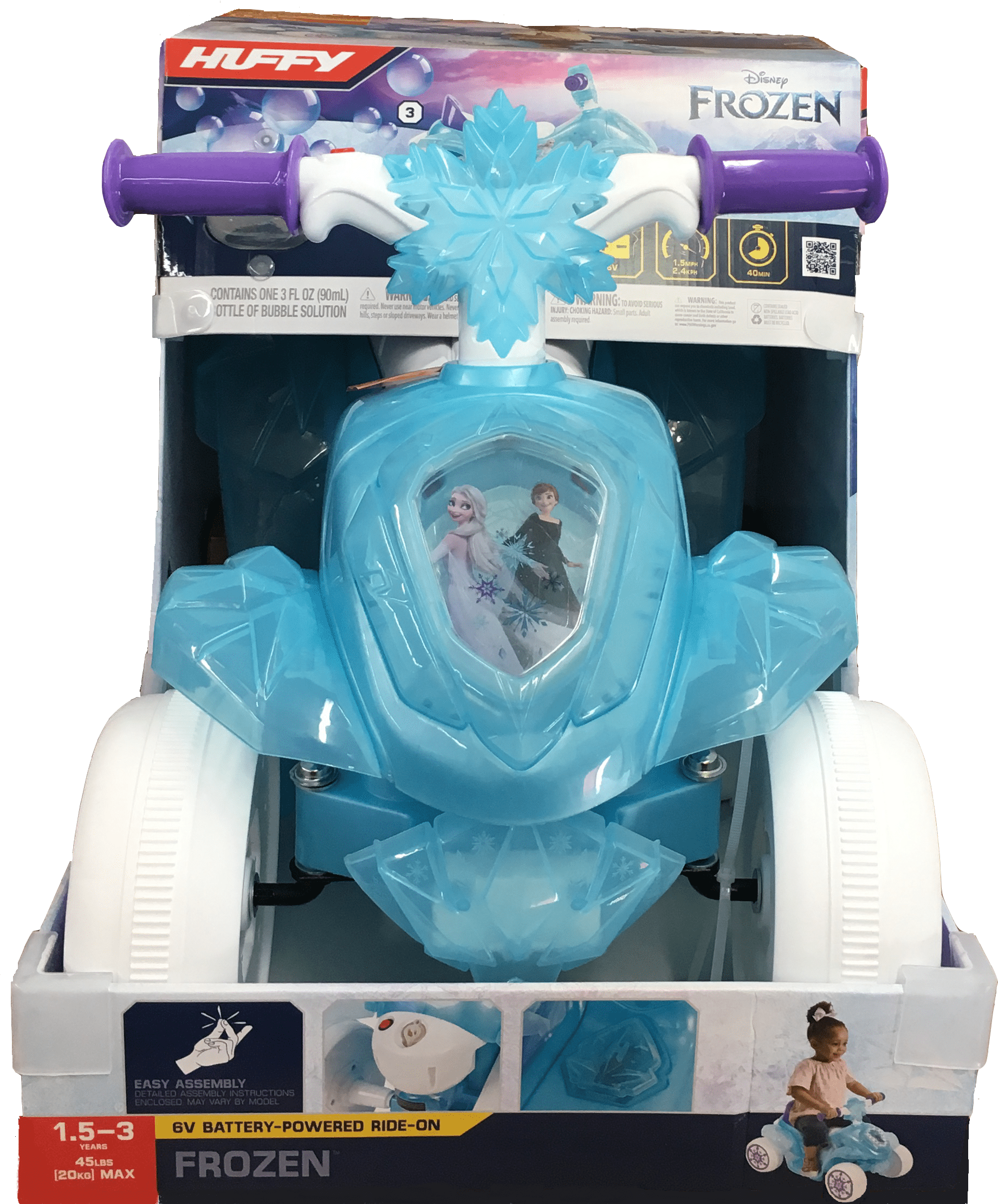 Disney Frozen 6V Electric Ride-On Quad for Girls by Huffy