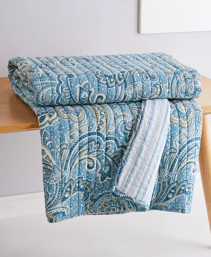 Levtex Kimpton Reversible Quilted Throw， 50