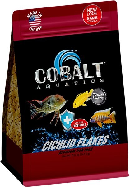 Cobalt Aquatics Select Cichlid Flakes Fish Food