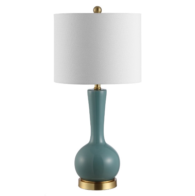 Gaetna Glass Table Lamp Blue Safavieh