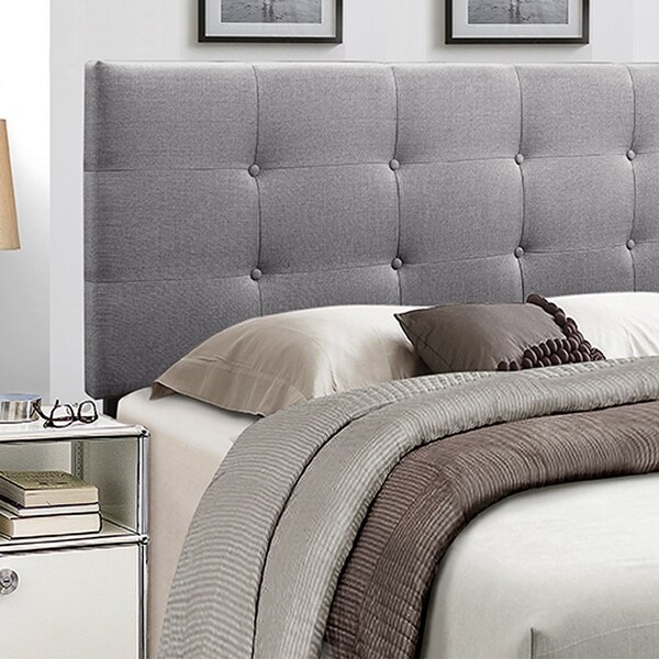 Mid-Rise Fabric Upholstered Panel Headboard - - 36288418