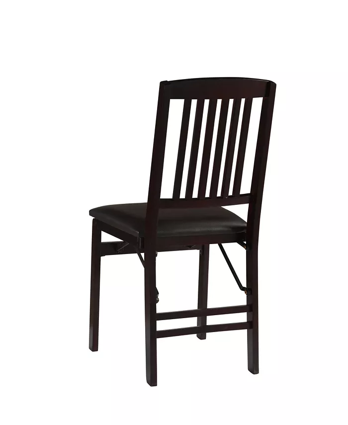 Linon Home Dandeacute;cor Triena Mission Folding Chair Set of 2