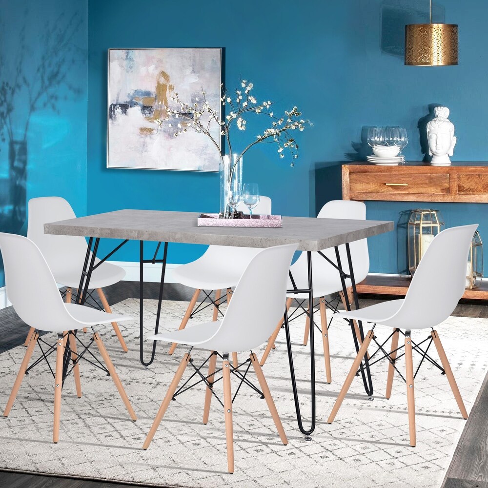 Homy Casa Mid century Modern Dining Chair Sets (Set of 6)