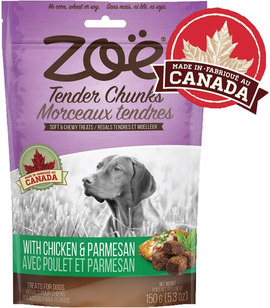 Zoe Tender Chunks Chicken and Parmesan Grain-Free Dog Treats