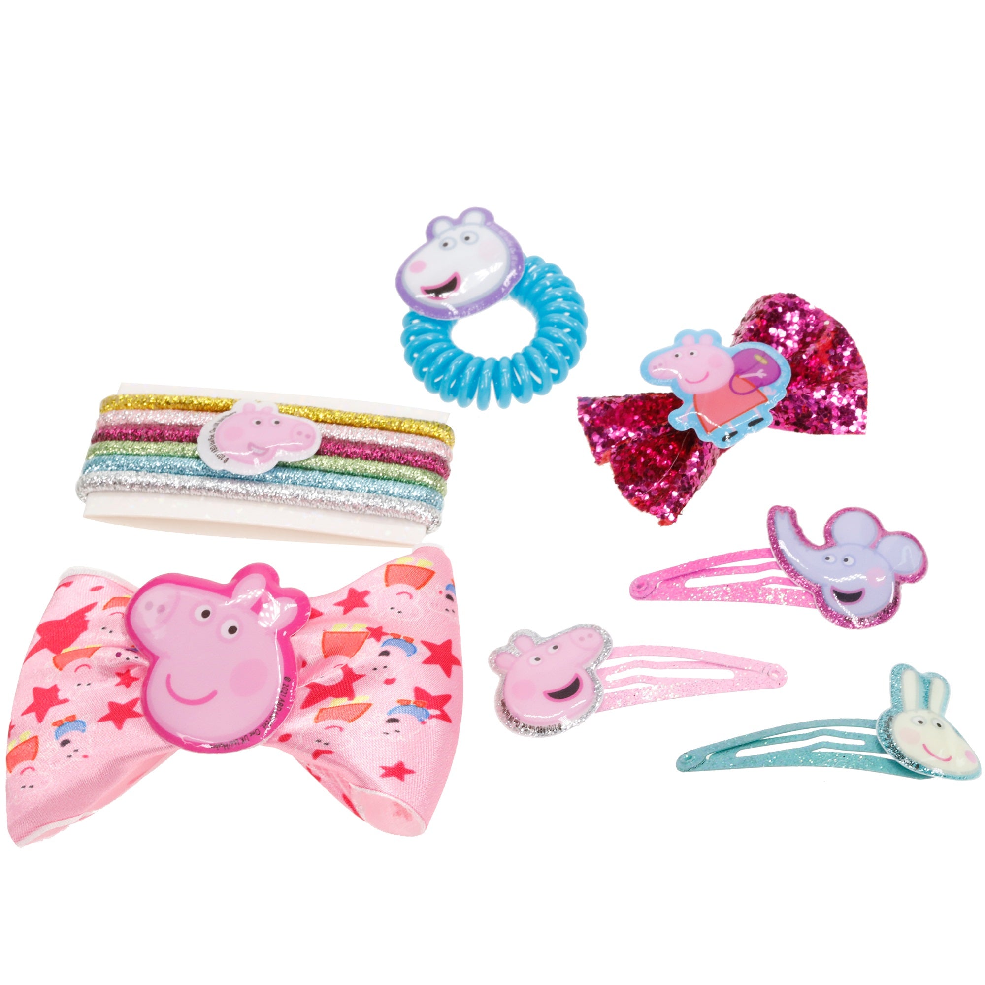 Peppa Pig - Townley Girl Backpack Cosmetic Makeup Hair Accessories Set Girls， Ages 3+