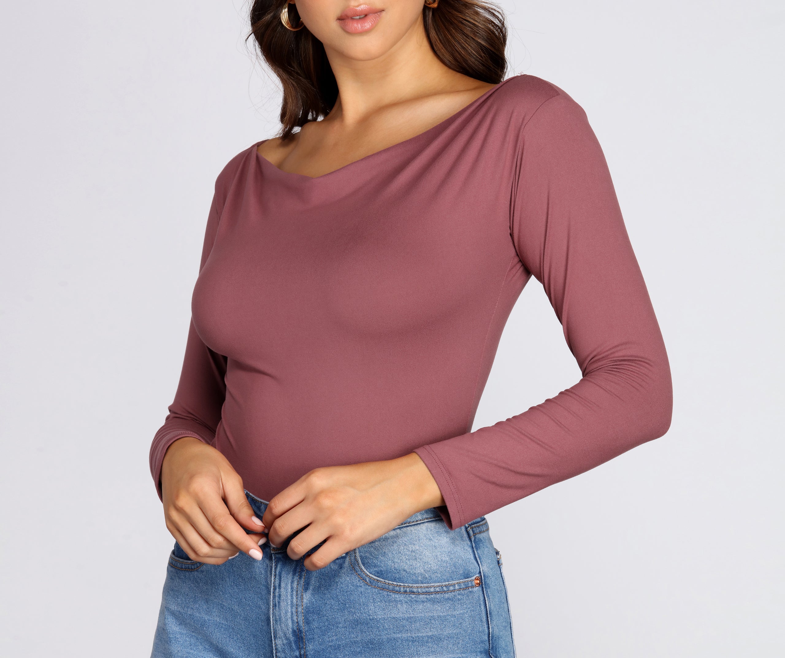 Boat Neck Basic Bodysuit