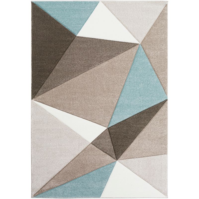 Decor 140 Manila Geometric Triangles Area Rug