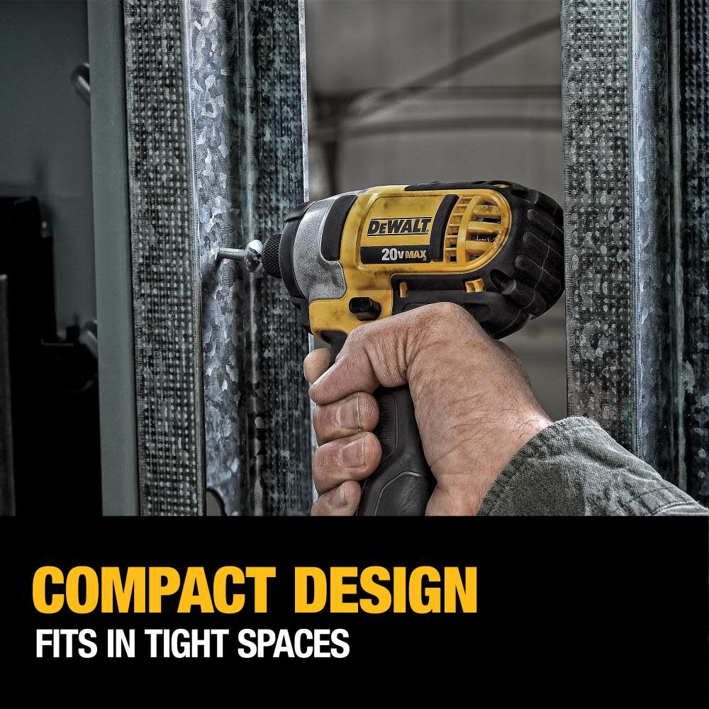 DEWALT 20V MAX Lithium Ion Impact Driver Kit DCF885M2 from DEWALT