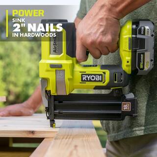 RYOBI ONE+ 18V 18-Gauge Cordless AirStrike Brad Nailer with Cordless Multi-Tool P321-PCL430B