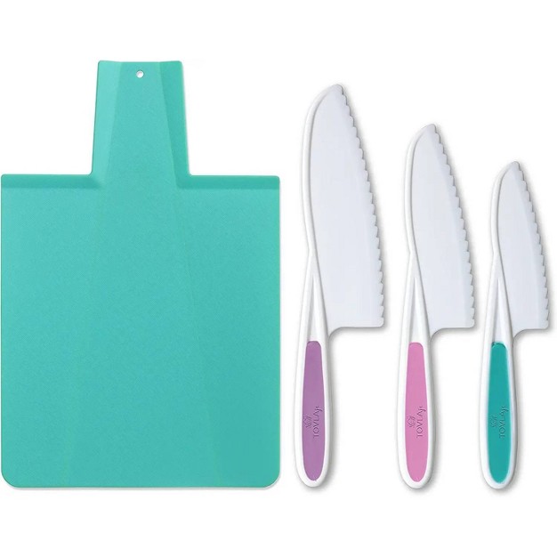 Tovla Jr Kitchen Knife cutting Board Set Blue