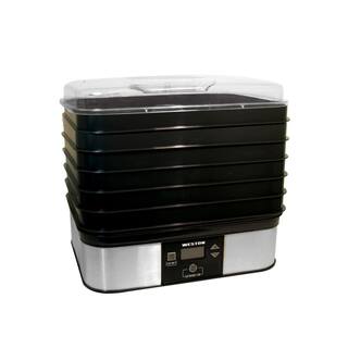 Weston 6-Tray Black Food Dehydrator with Temperature Sensor 75-0401-W