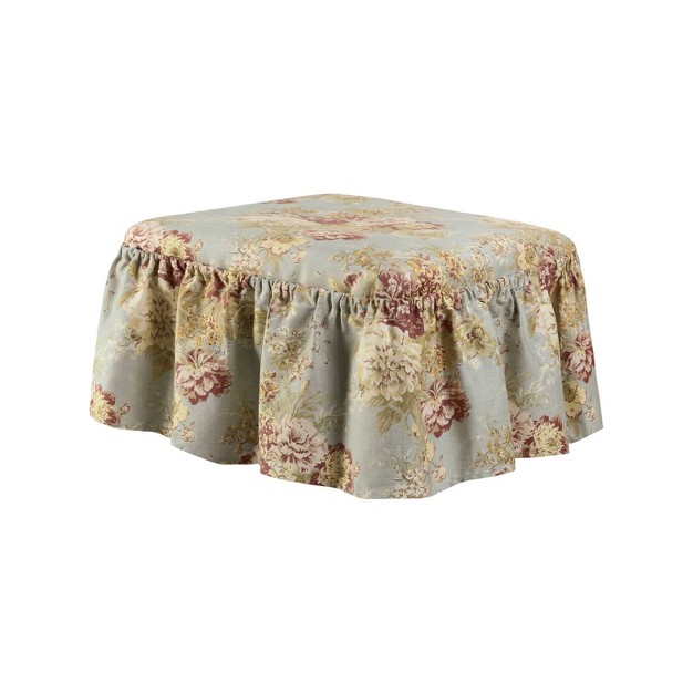 Ballad Bouquet Ottoman Slipcover Rob x27 s Egg Waverly Home