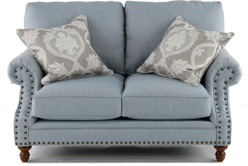 Ashford Light Blue Loveseat