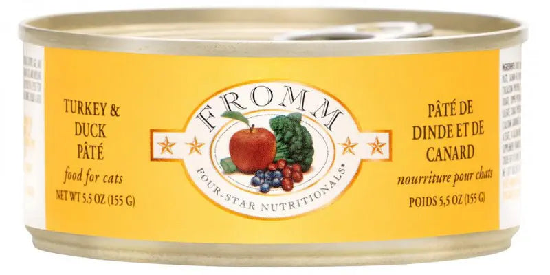 Fromm Four Star Grain Free Turkey and Duck Pate Canned Cat Food;