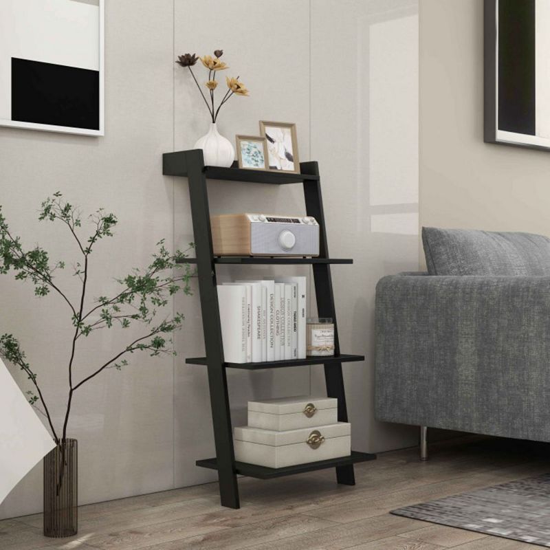 Hivago 4-Tier Ladder Shelf with Solid Frame and Anti-toppling Device