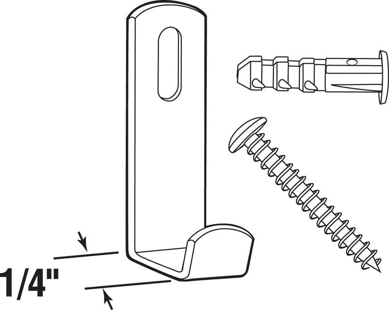 J MIRROR CLIP1/4CHRM CD4