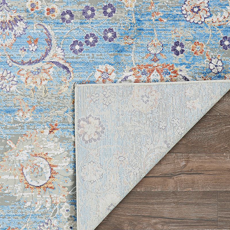 Couristan Vibrata Chateau Multi-Pacific Blue Area Rug