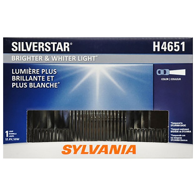 Sylvania H4651 Silverstar Sealed Beam Headlight High Performance Halogen Headlight Replacement 100x165 Brighter amp Whiter Light For Added Clarity Downroad And Sideroad contains 1 Bulb