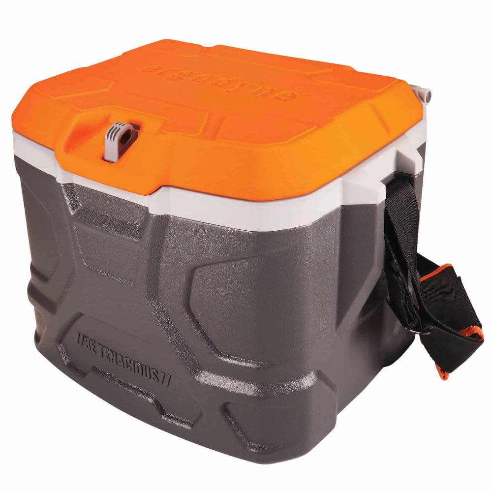 Ergodyne Chill Its 5170 Industrial Hard Sided Cooler 17 Quart Single Orange and Gray