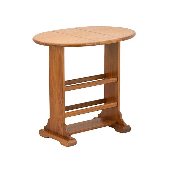 Solid Teak Drop-Leaf Table