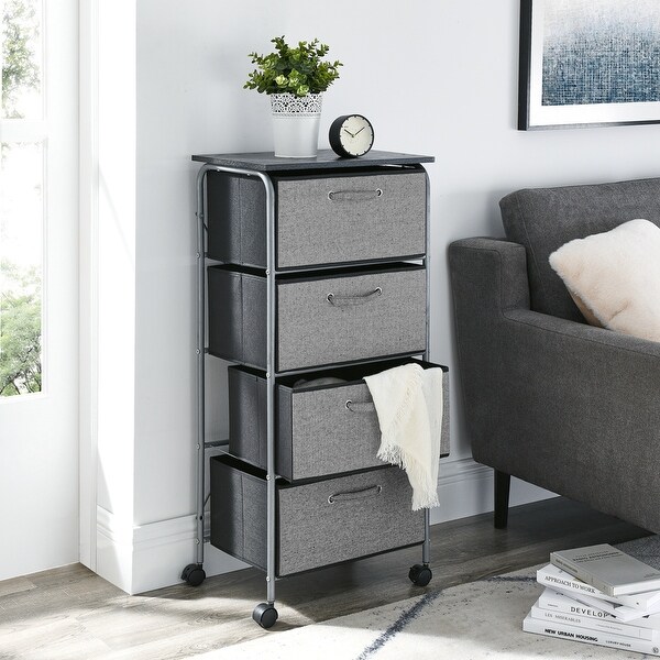 Fabric Dresser Storage Shelves - - 35180867