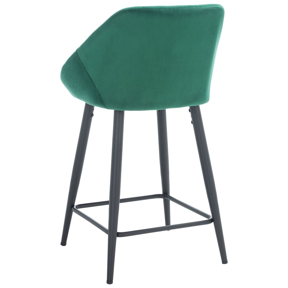 SAFAVIEH Zorica 25 inch Velvet Counter Stool   21.3\