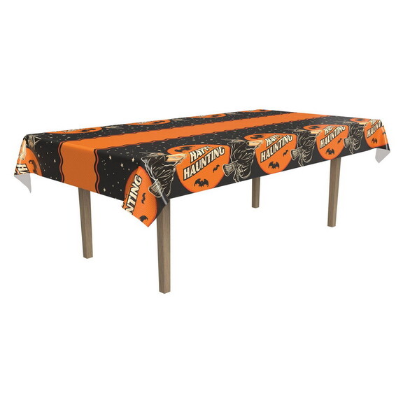 Beistle 00537 Vintage Halloween Tablecover  plasti...