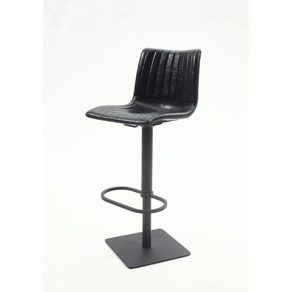 Somette Skye Black Vintage Style Adjustable Stool