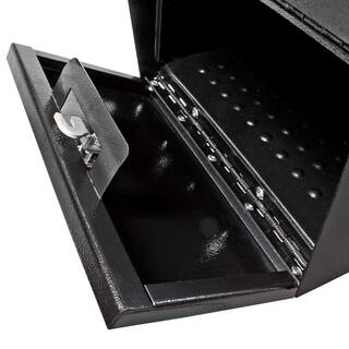 Mail Boss Package Master Locking Post-Mount Mailbox with High Security Reinforced Patented Locking System Black 7206